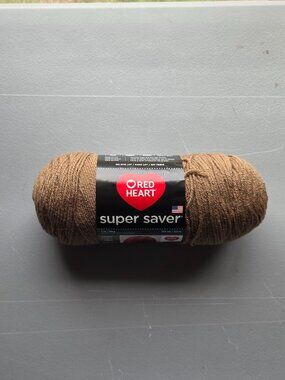 Red Heart Super Saver No Dye Yarn Lot 7oz 364yds 0360 Cafe Latte